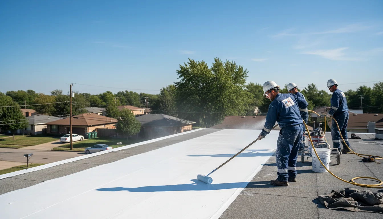 Commercial roof coating in Masontown, PA near me